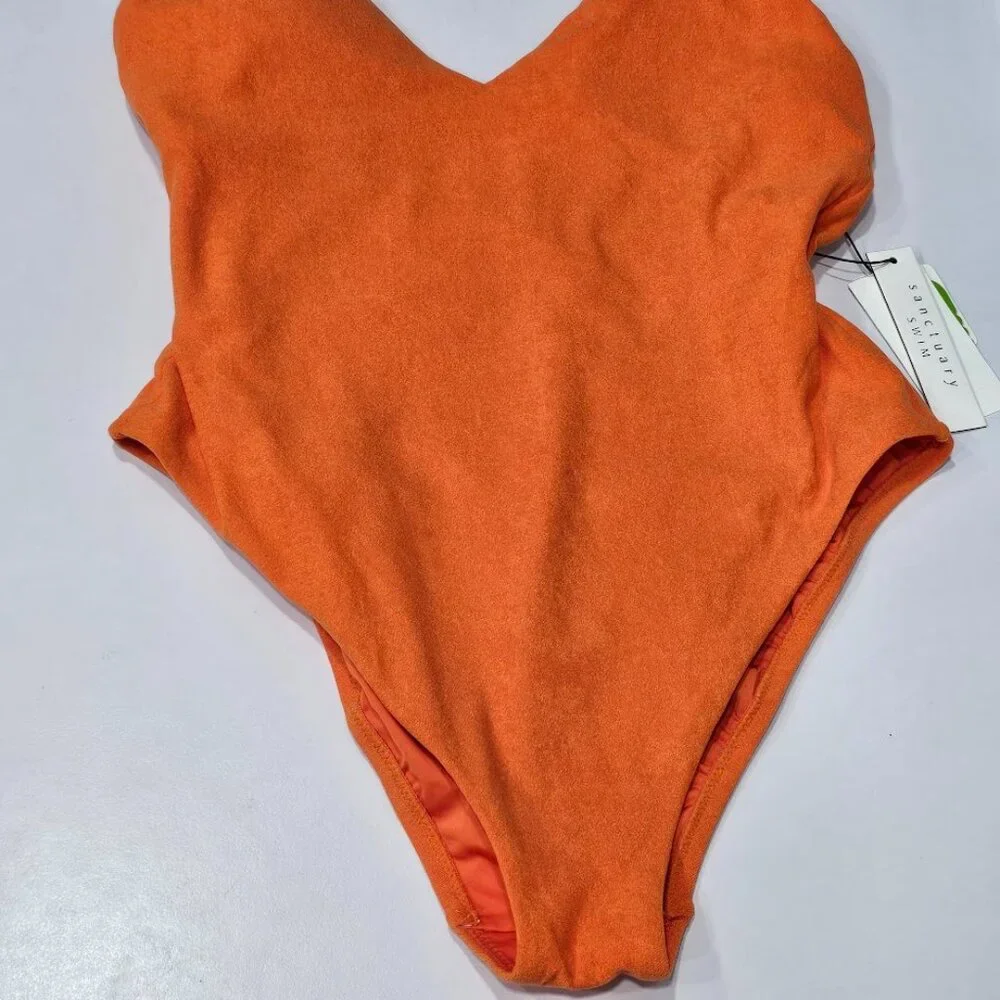 Sanctuary Splash Solids High Leg One Piece Swimsuit - Picture 6 of 10